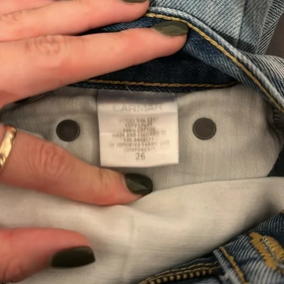 Lightly used carmar ripped jeans size 26 - Picture 5 of 5
